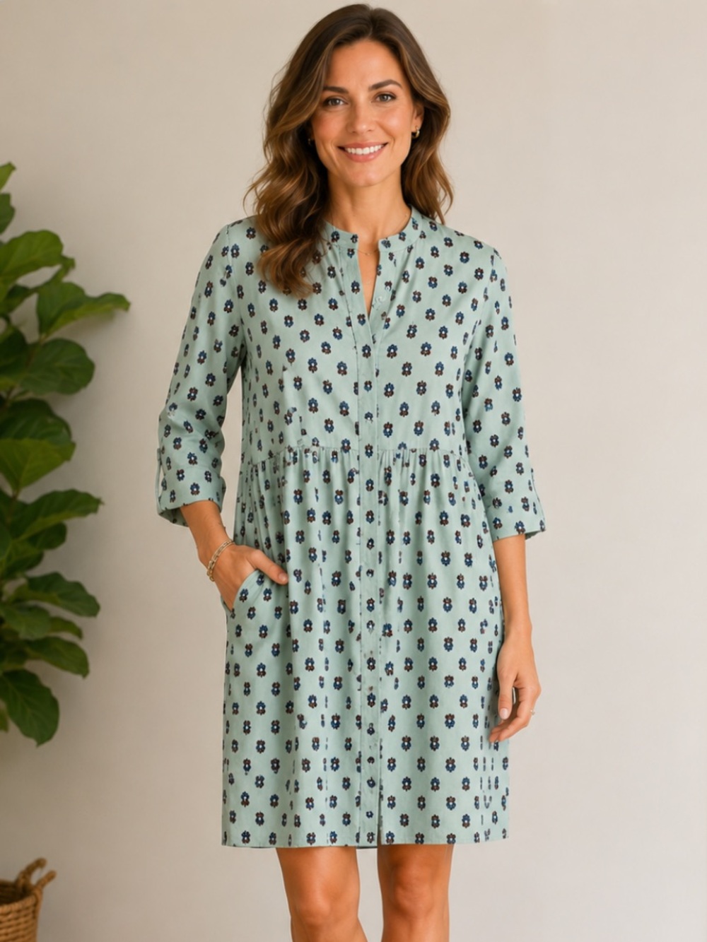 Tuckernuck Womens XL Blue Tulip Floral Party Wedding Preppy Cotton Sonata Dress